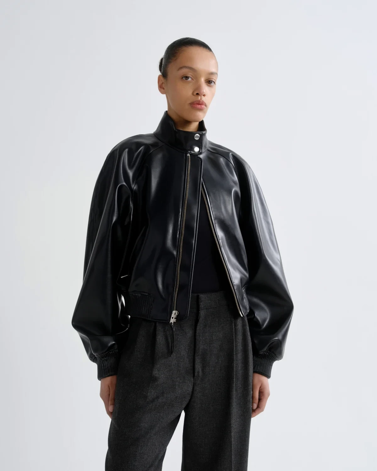 Nova Bomber Jacket in Black