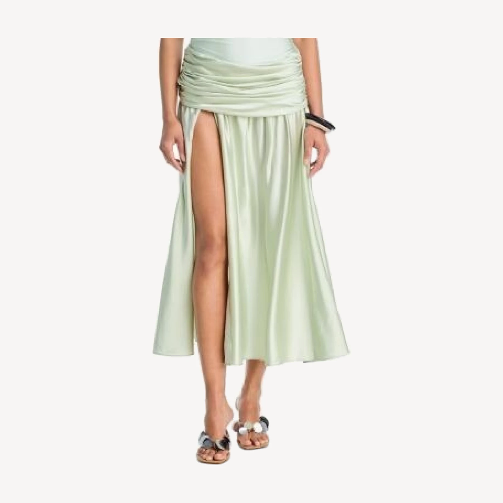 Simkhai Gianna Draped Cover Up Midi Skirt