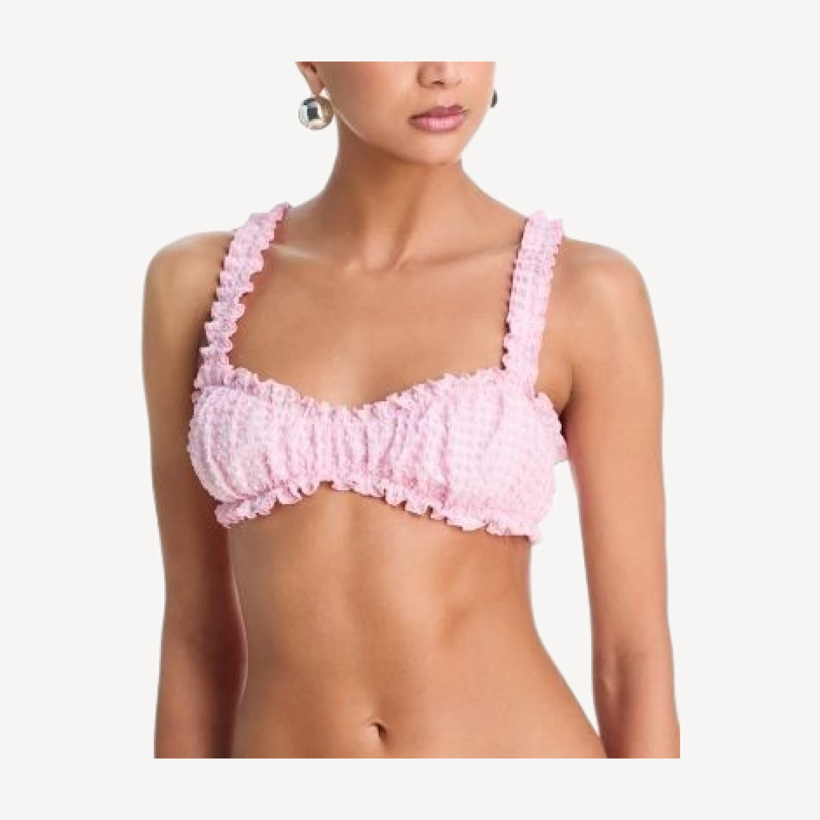 Simkhai Evander Ruched Bikini Top