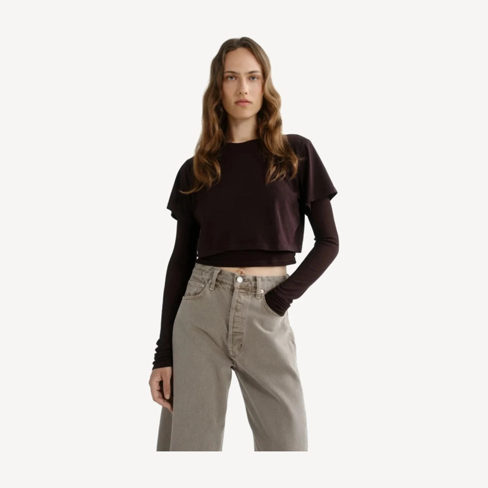 Romily Tee in Chocolate
