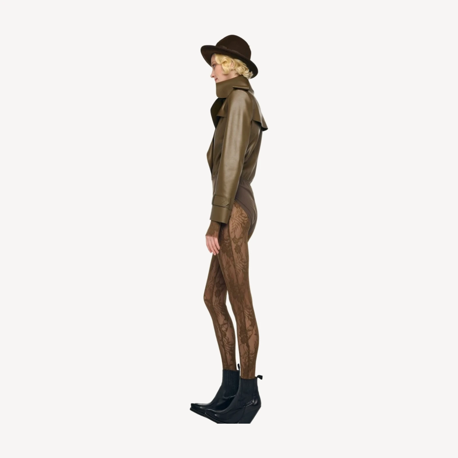 DOUBLE BREASTED TRENCH BODYSUIT