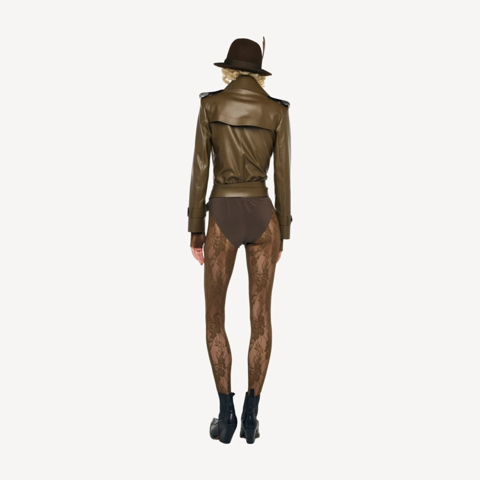 DOUBLE BREASTED TRENCH BODYSUIT