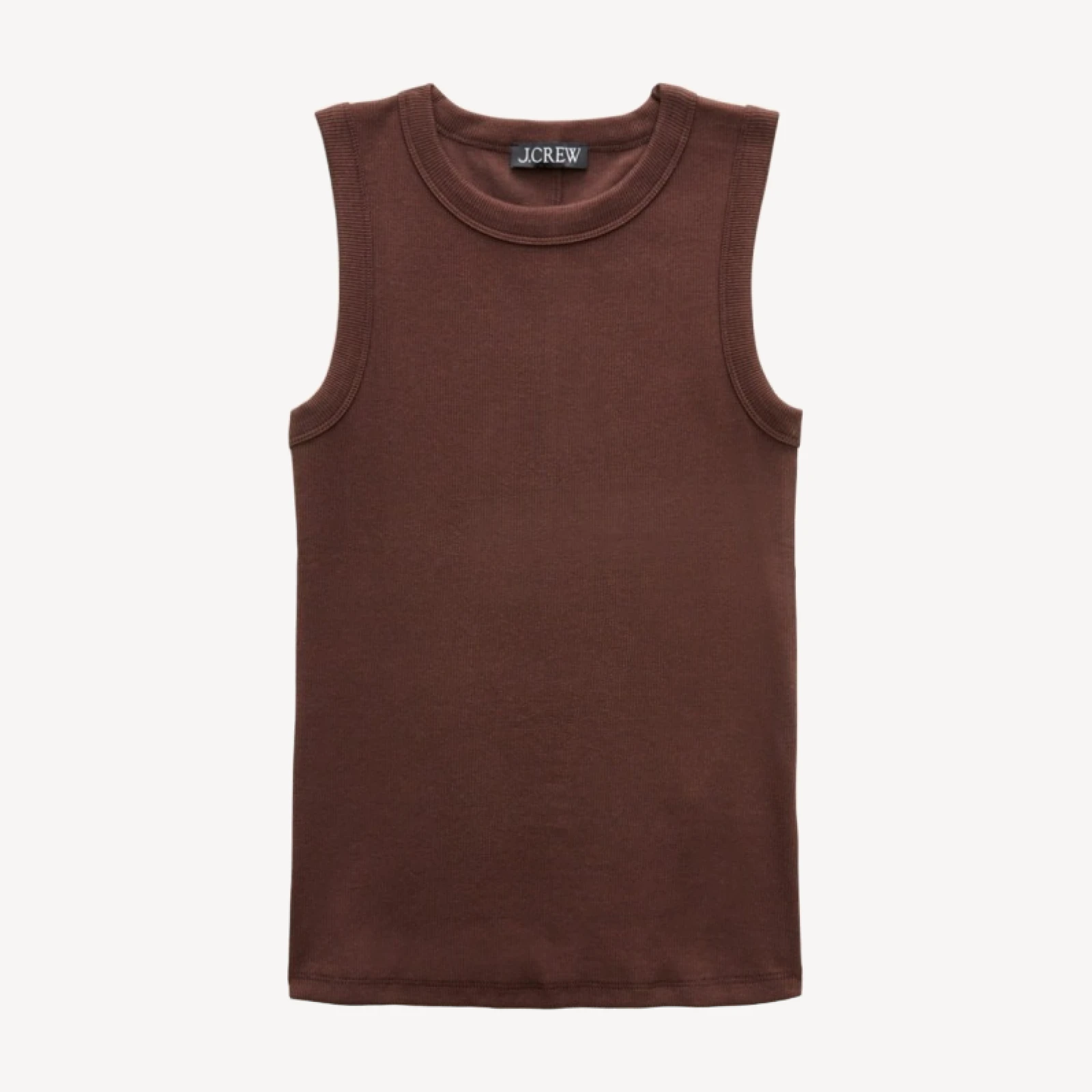 Perfect rib crewneck tank top