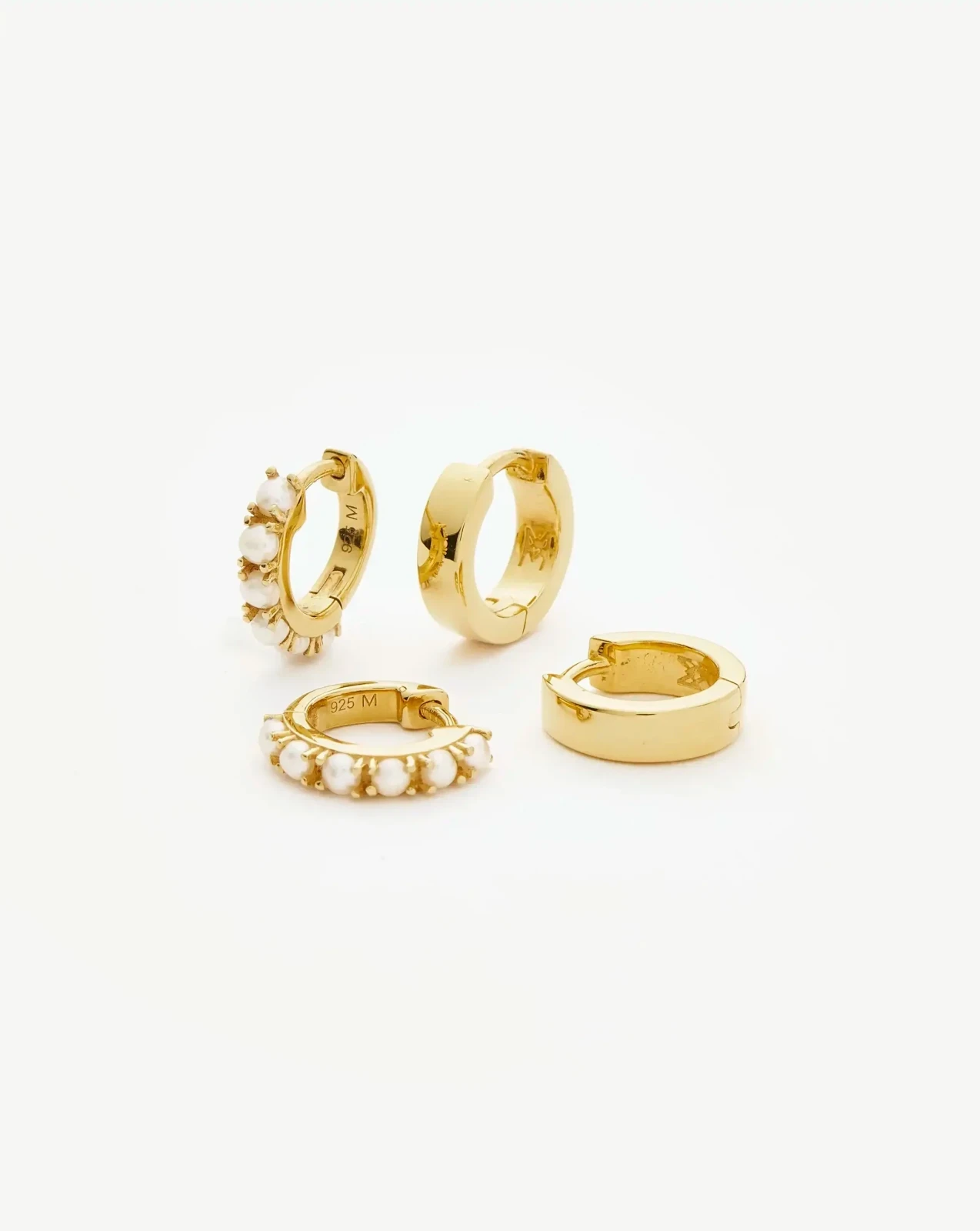 The Pearl-fect Duo Earring Set | 18ct Gold Plated Vermeil / Pearl