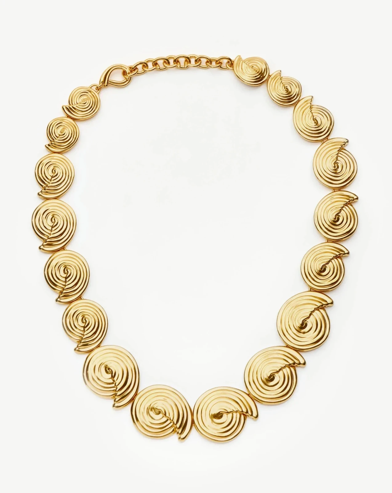 Spiral Statement Chain Necklace | 18ct Gold Plated