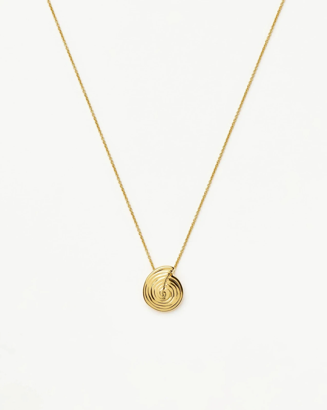 Spiral Mini Pendant Necklace | 18ct Gold Plated