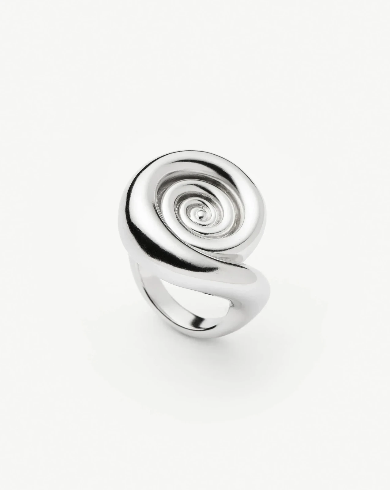 Spiral Statement Ring | Silver Plated