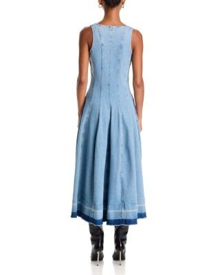Simkhai Arin Cotton Denim Midi Dress