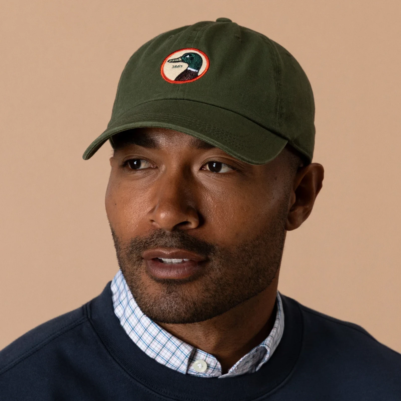 Circle Patch Twill Hat - Dark Forest Green