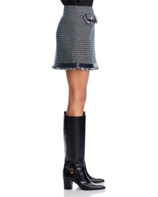 Cinq a Sept Birdseye Tweed Deva Skirt, photo 4