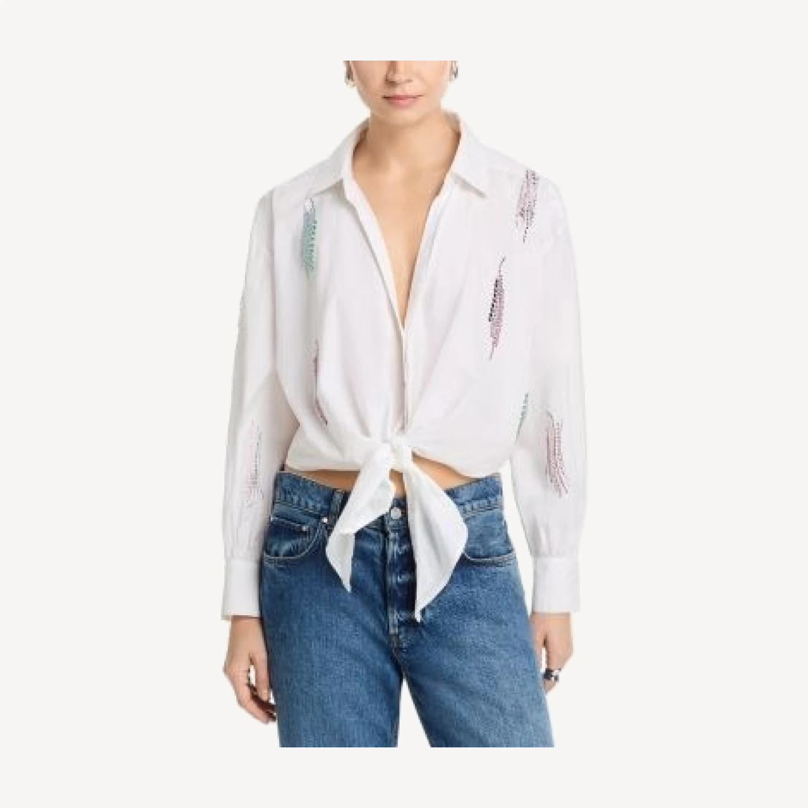 Cinq a Sept Paillette Whirl Marianna Top