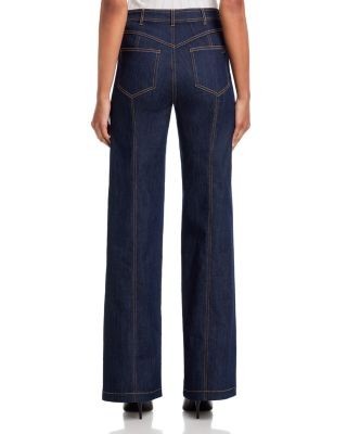 Cinq a Sept Button Front Francine Jeans in Indigo, photo 4