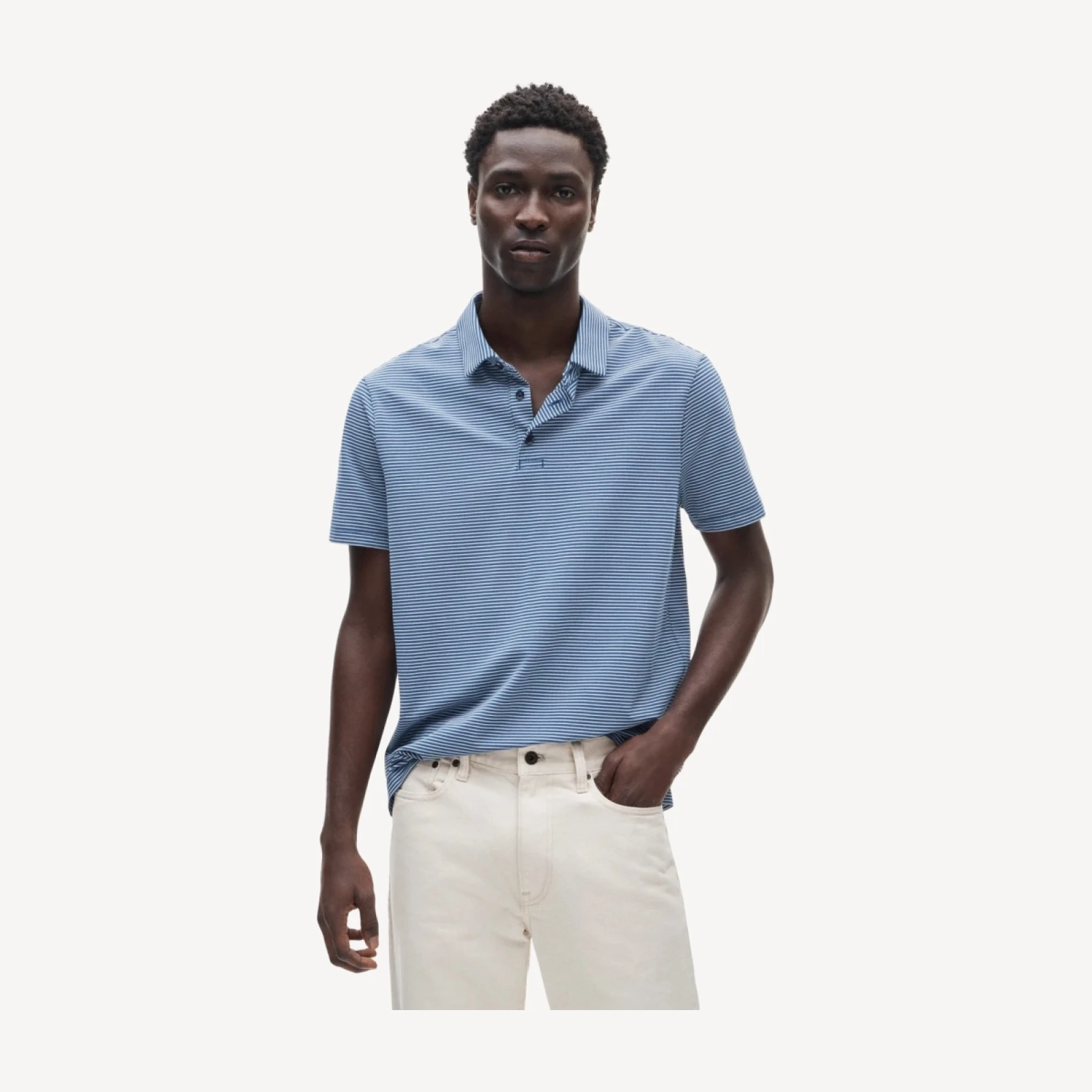 Performance piqué polo shirt