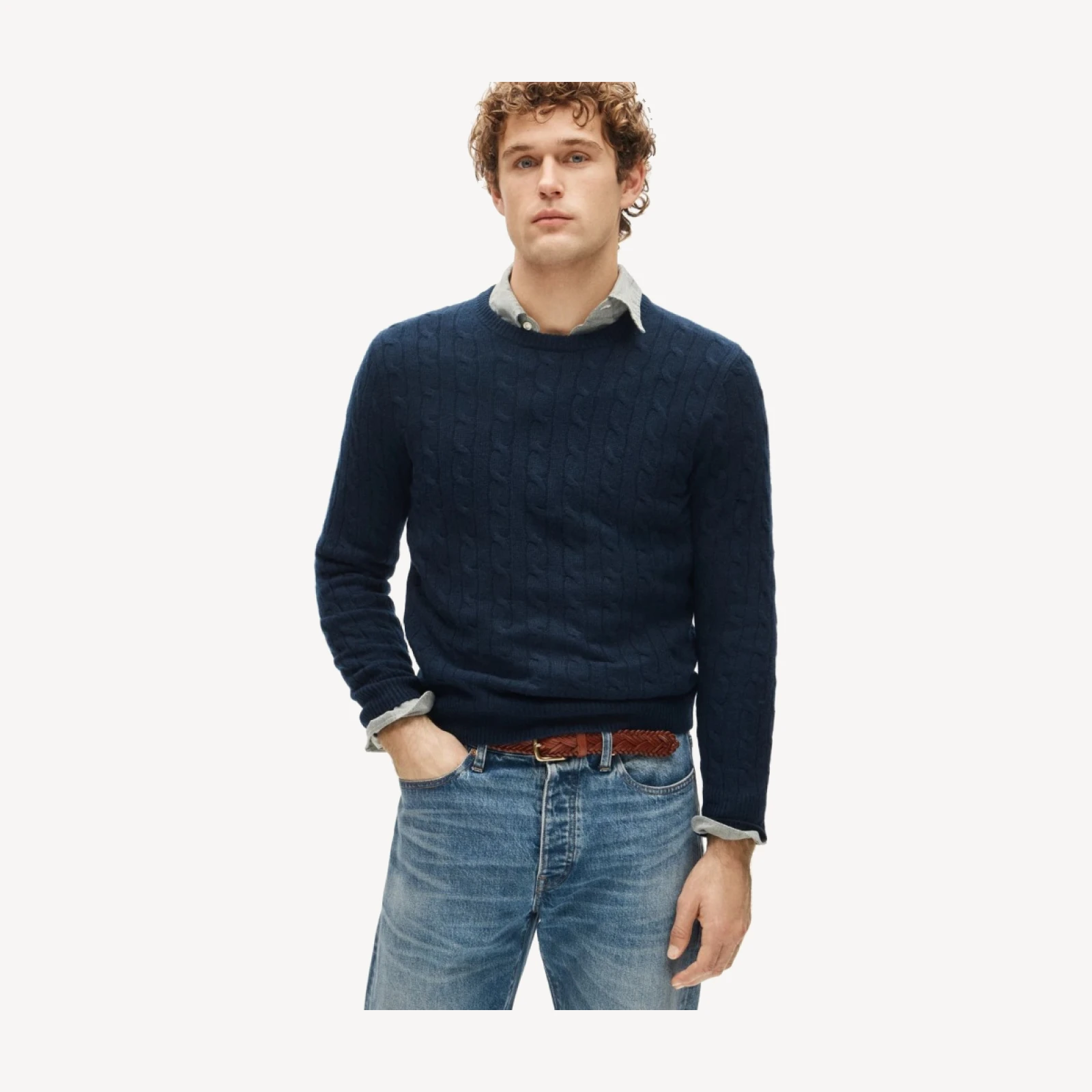 Cashmere cable-knit sweater