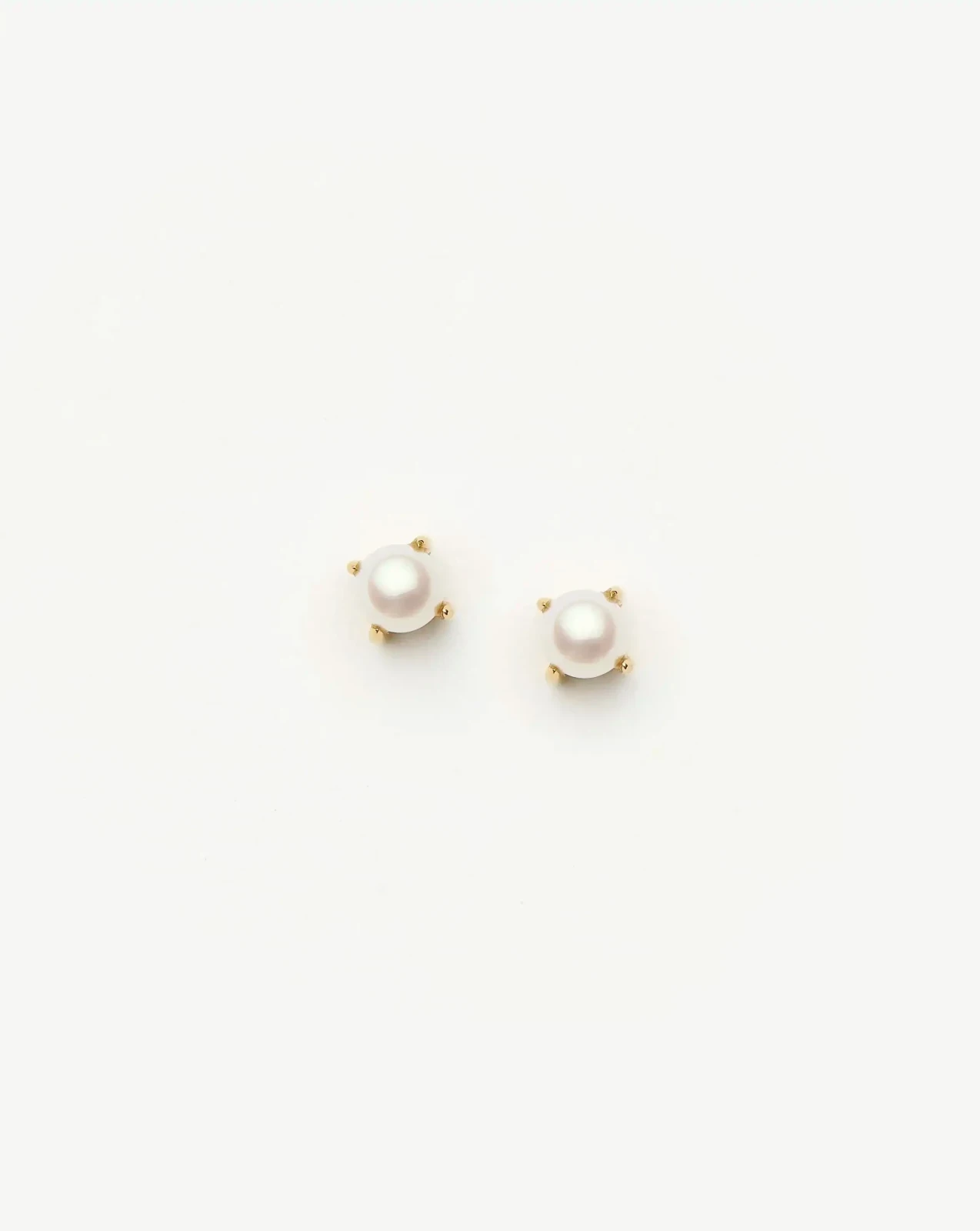 Classic Pearl Stud Earrings | 18ct Gold Vermeil/Pearl