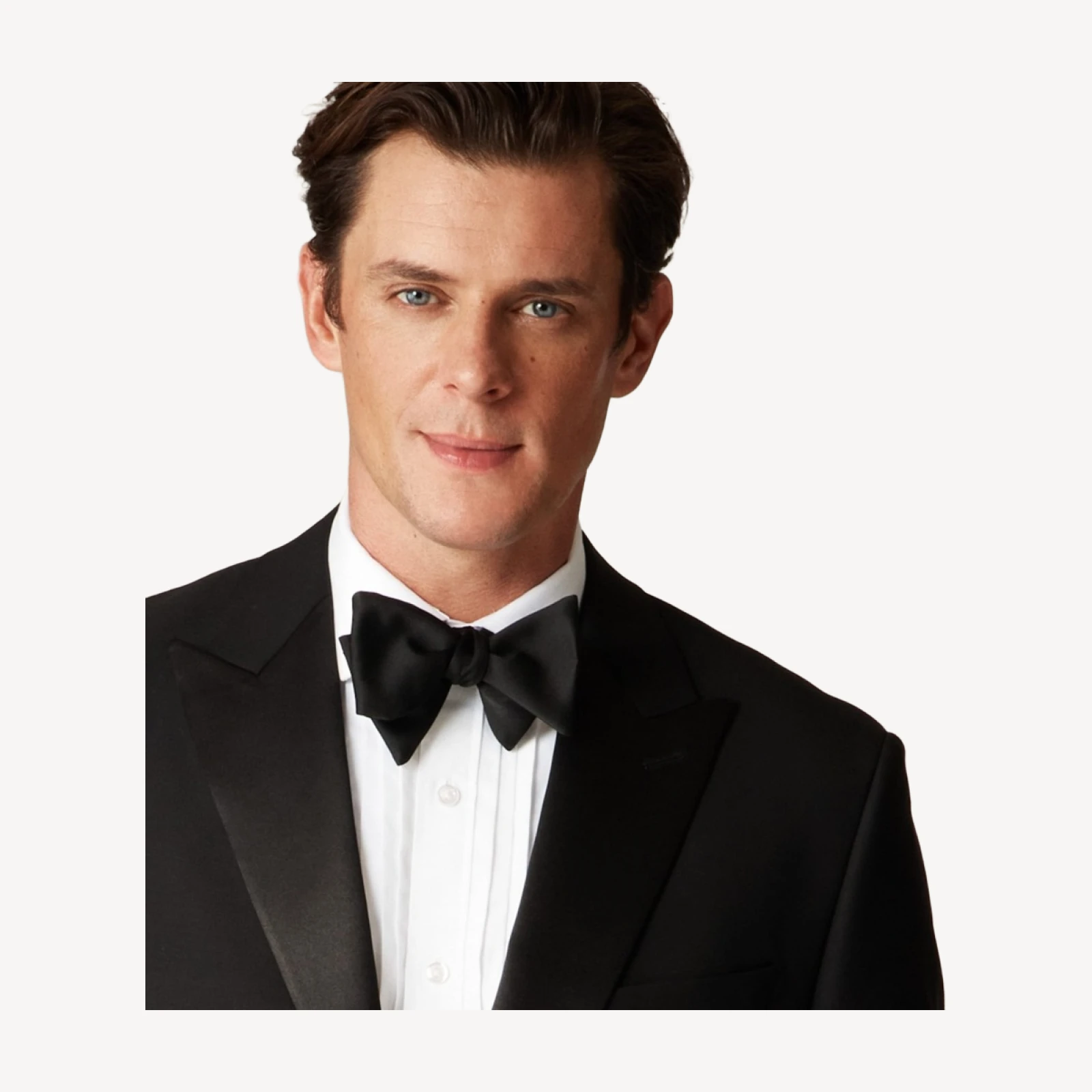Italian satin bow tie