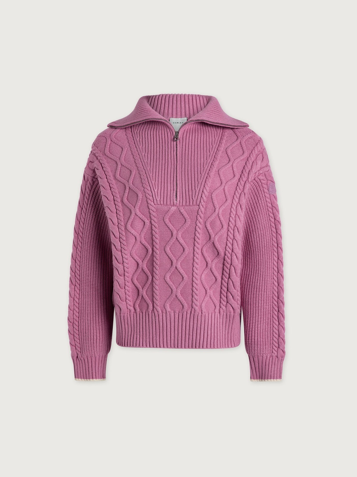 Didi Relaxed Cable Half-Zip Knit