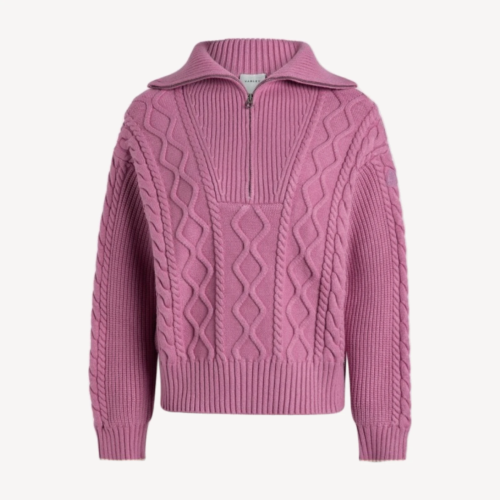 Didi Relaxed Cable Half-Zip Knit