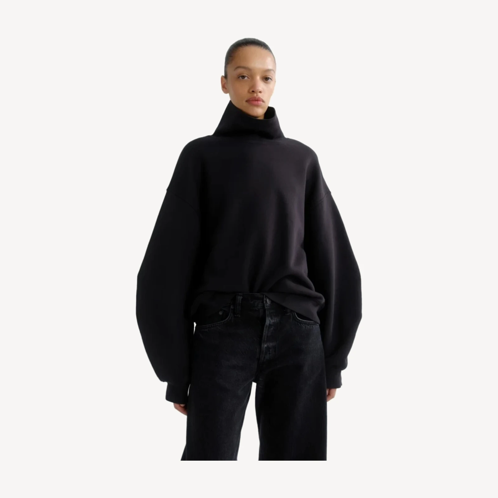 Jenning Sweatshirt in Washed Black