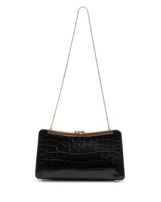 Simkhai Solange Croc Embossed Leather Shoulder Bag