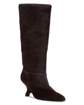 Simkhai Women's Mel Knee High Calf Hair Boots