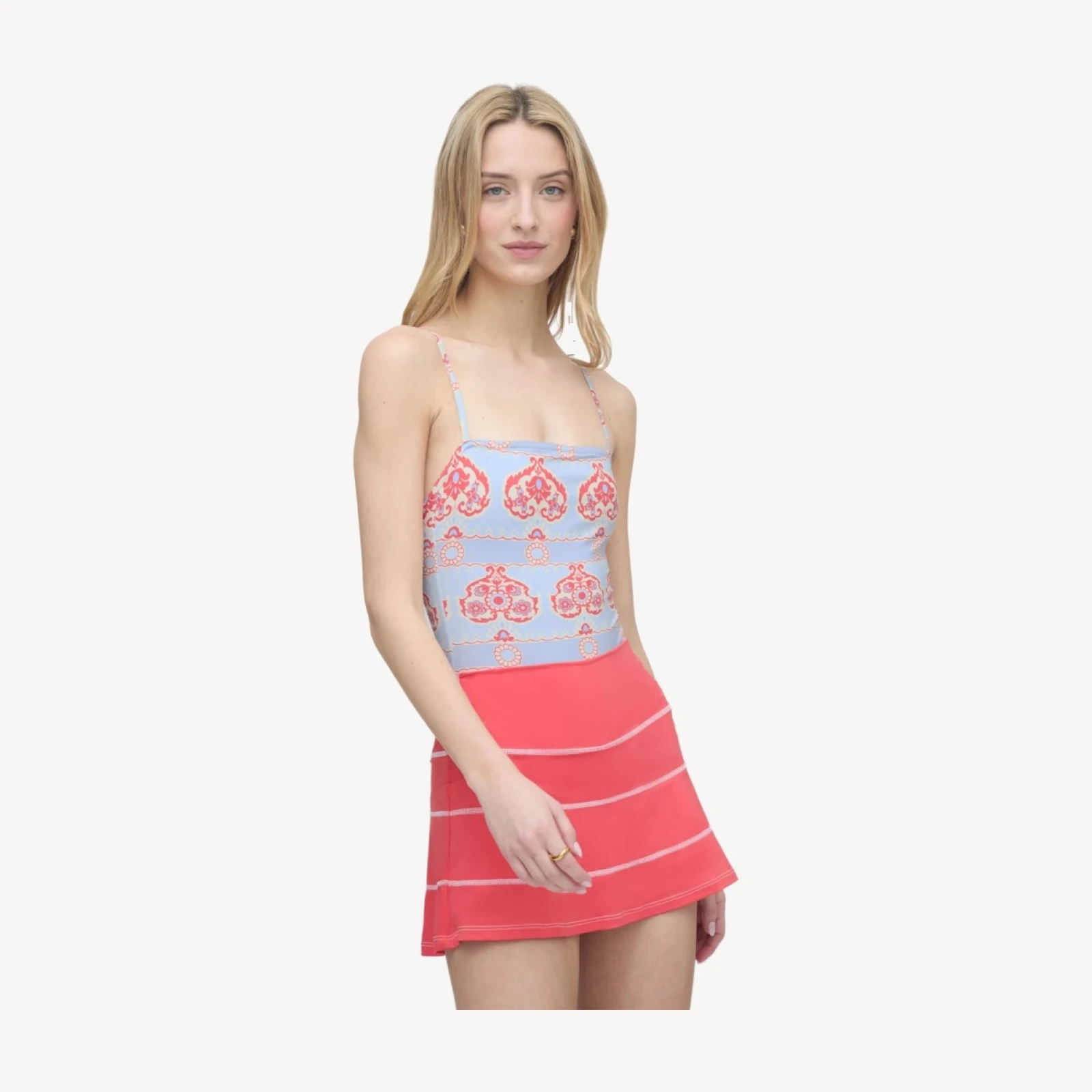 The Riley Pool Skirt - Coral
