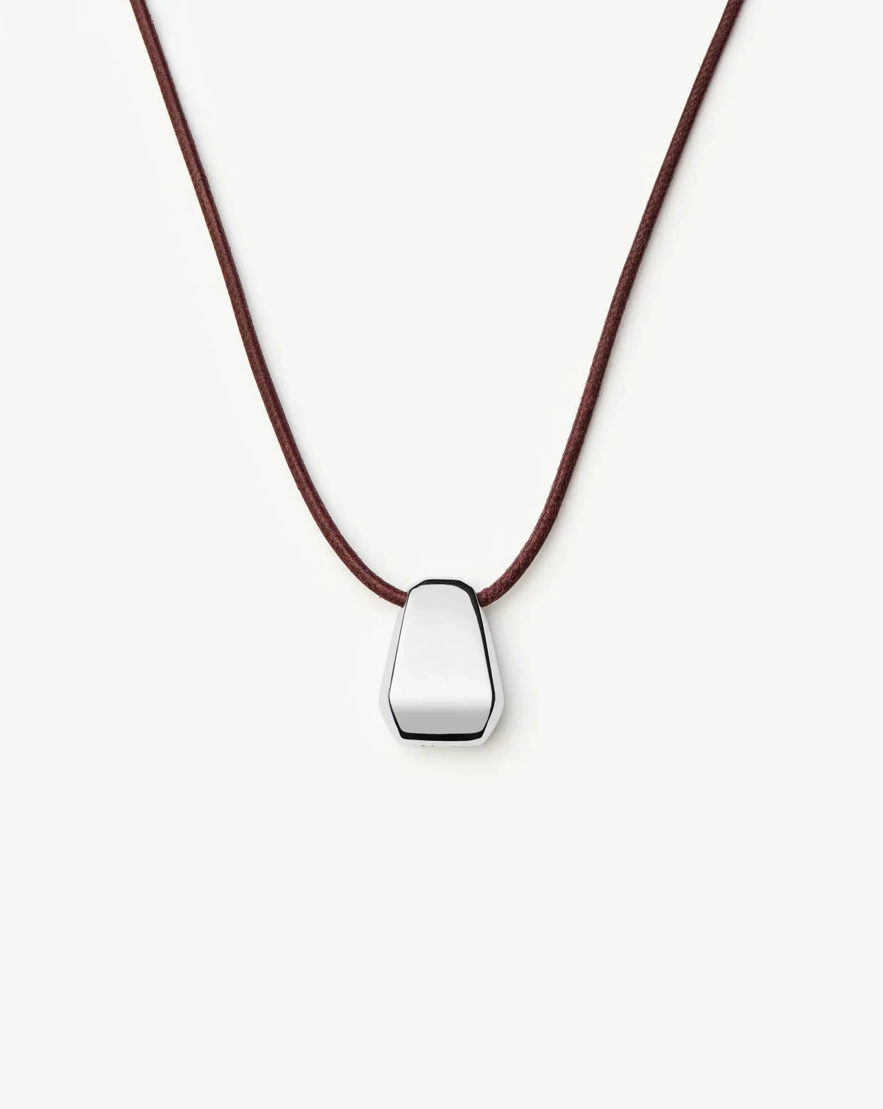 Lucy Williams Arco Cord Necklace | Silver Plated