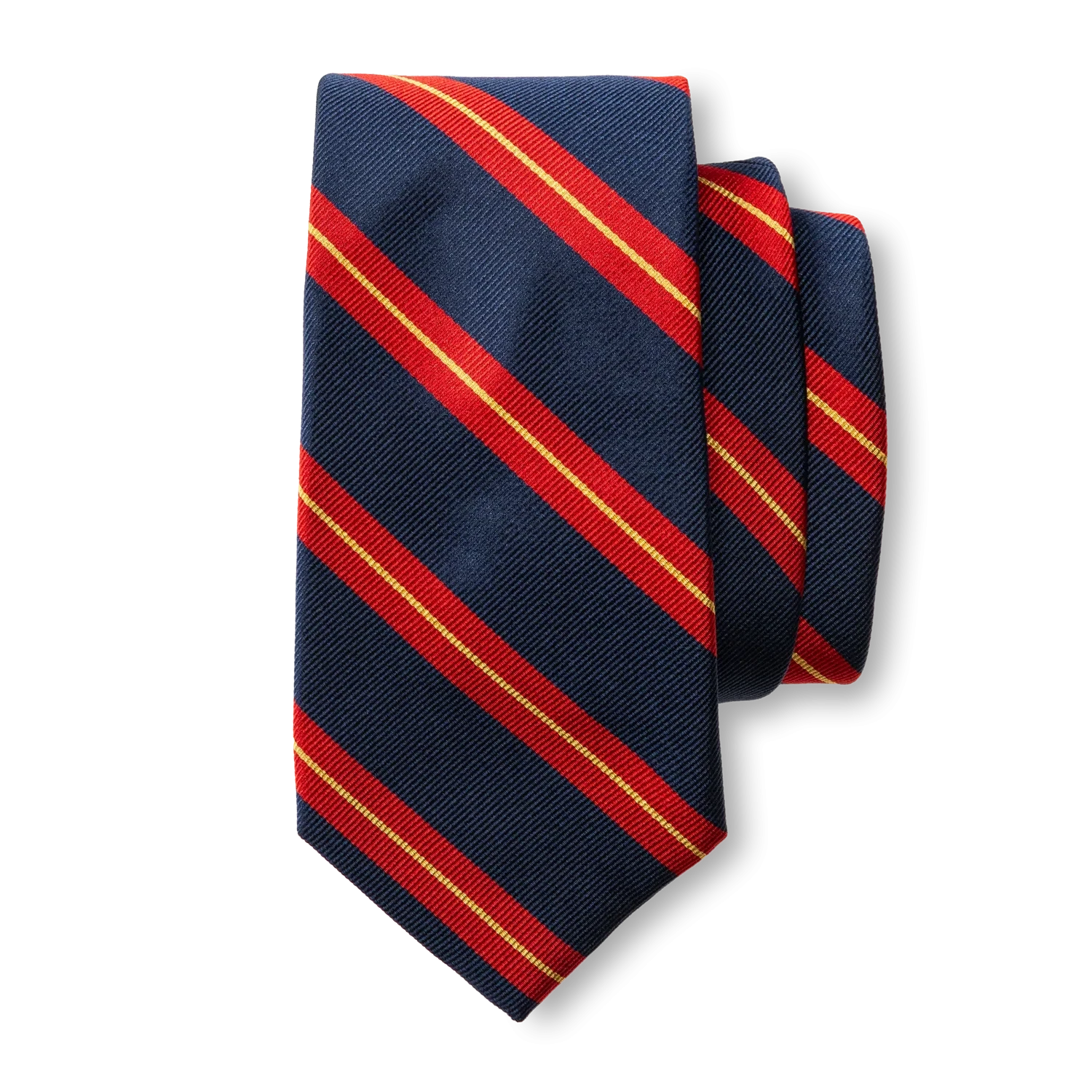 Silk Stripe Tie - Stormy Teal