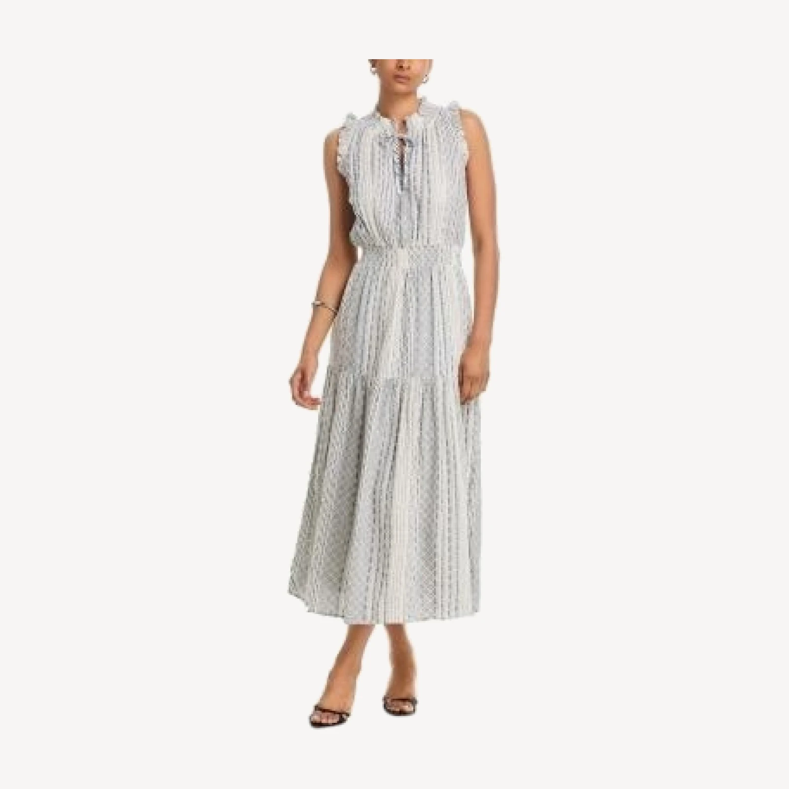 Rails Alessi Striped Eyelet Dress