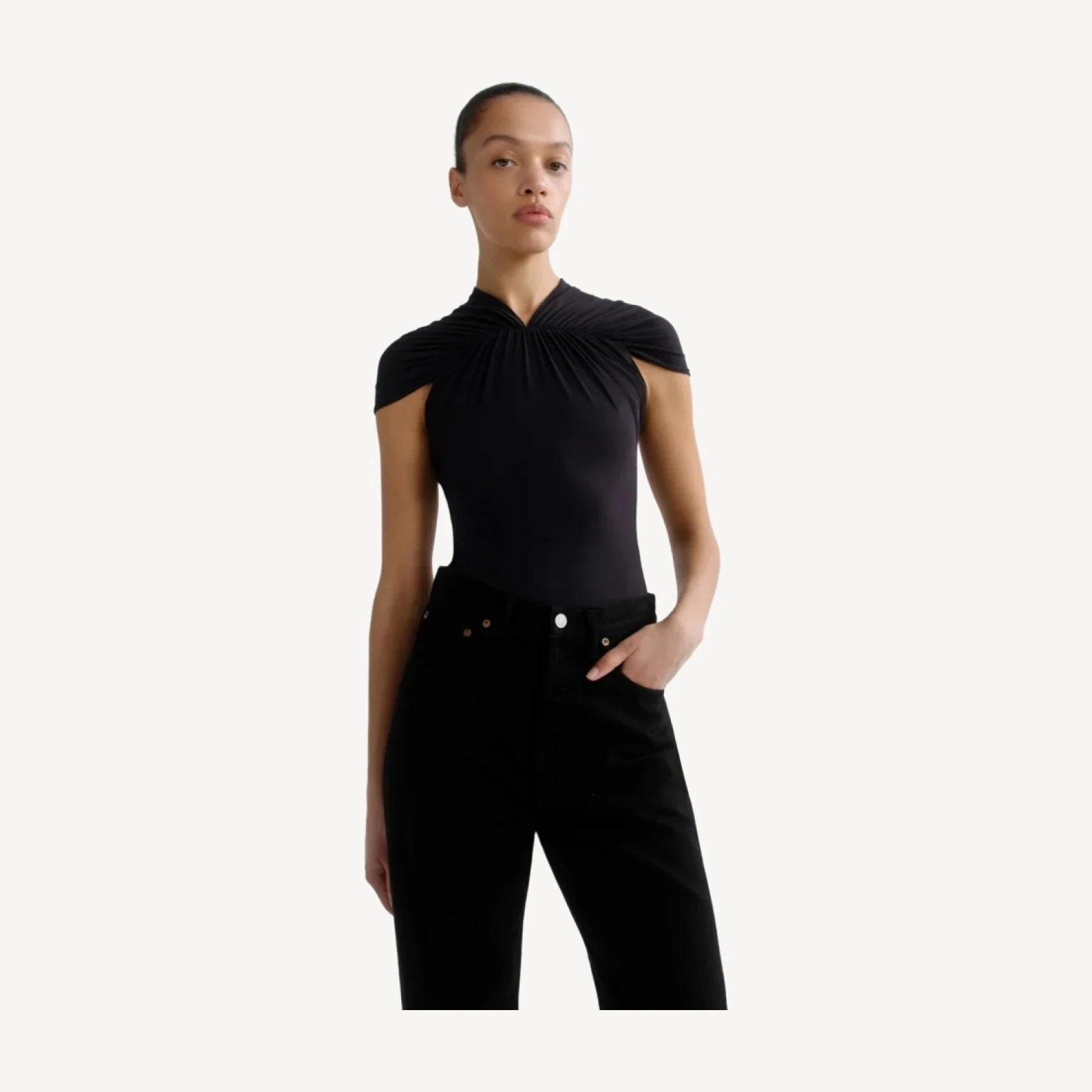 Olympia Bodysuit in Black