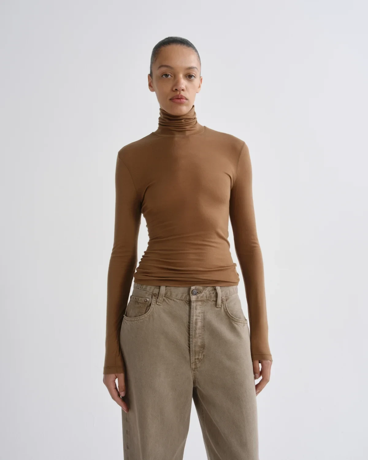 Pascale Turtleneck in Honeycomb