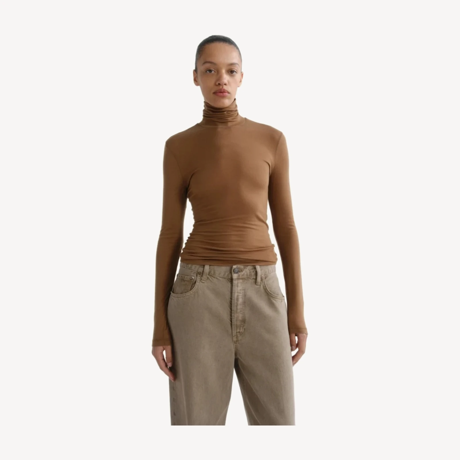 Pascale Turtleneck in Honeycomb