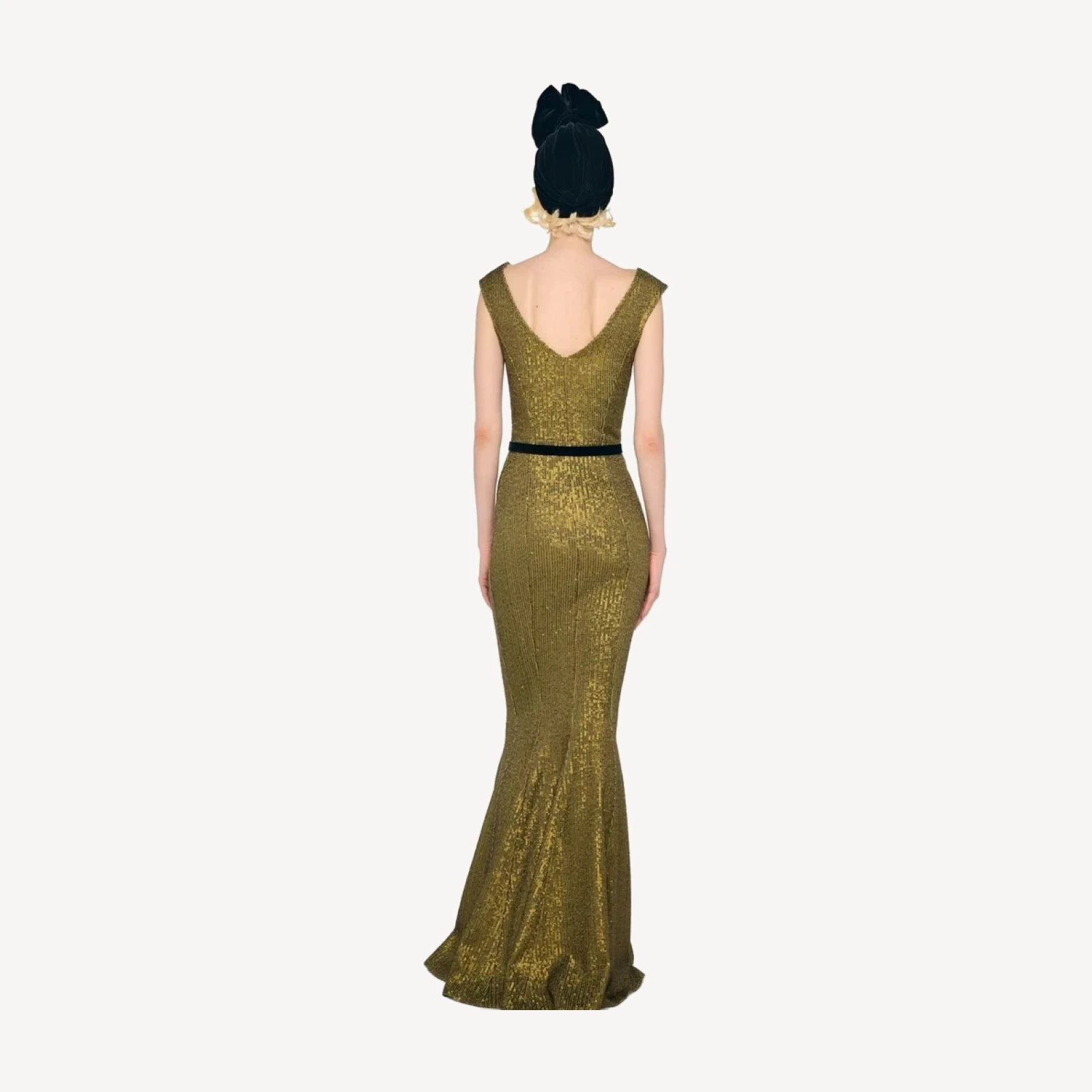 DOUBLE DROP SHOULDER GRACE FISHTAIL GOWN