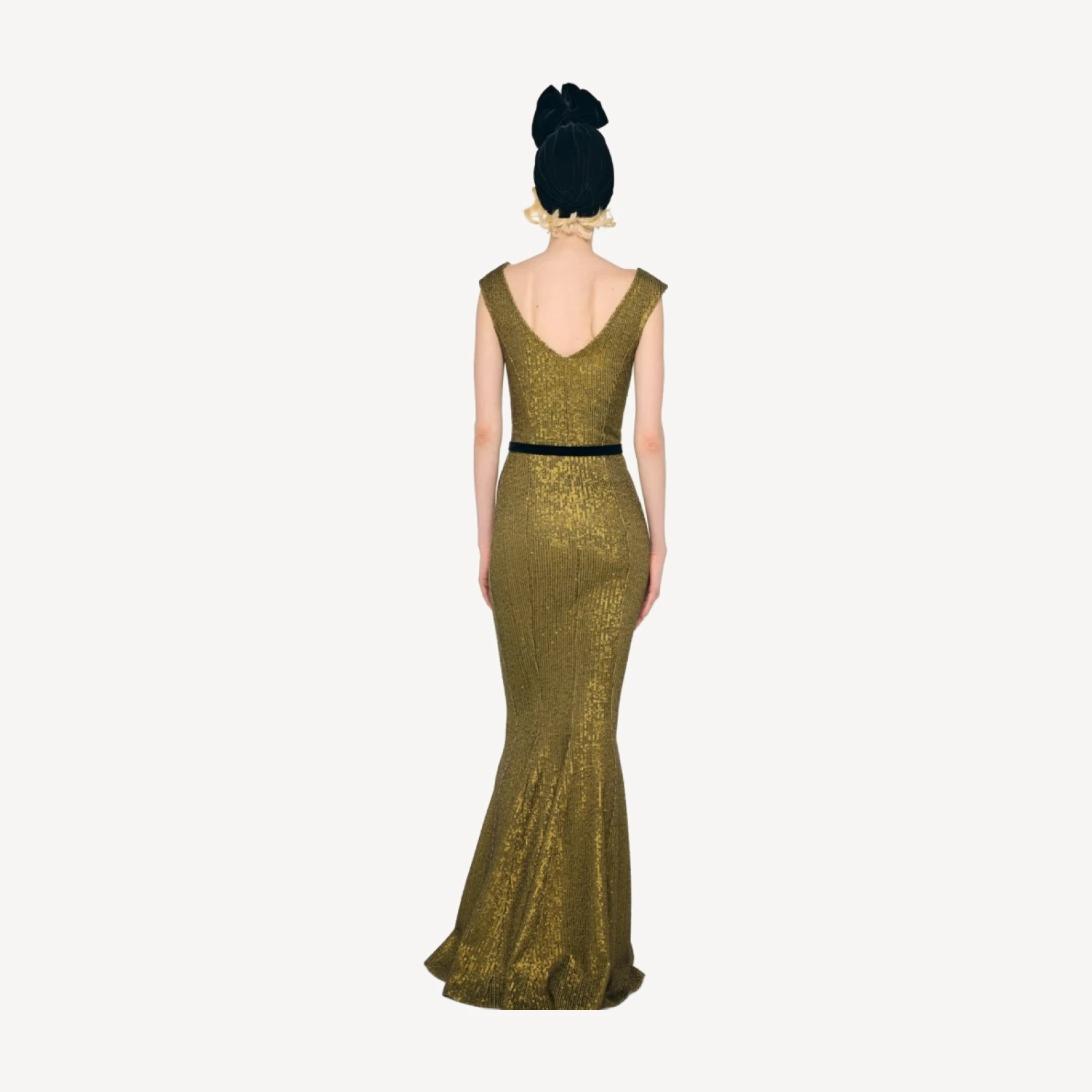 DOUBLE DROP SHOULDER GRACE FISHTAIL GOWN