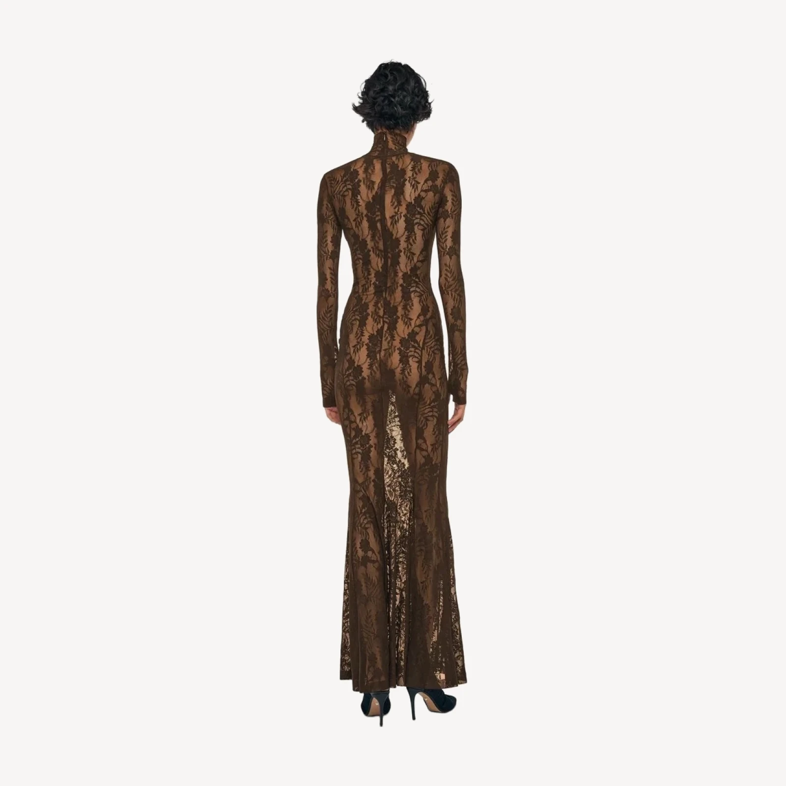 LONG SLEEVE TURTLE FISHTAIL GOWN