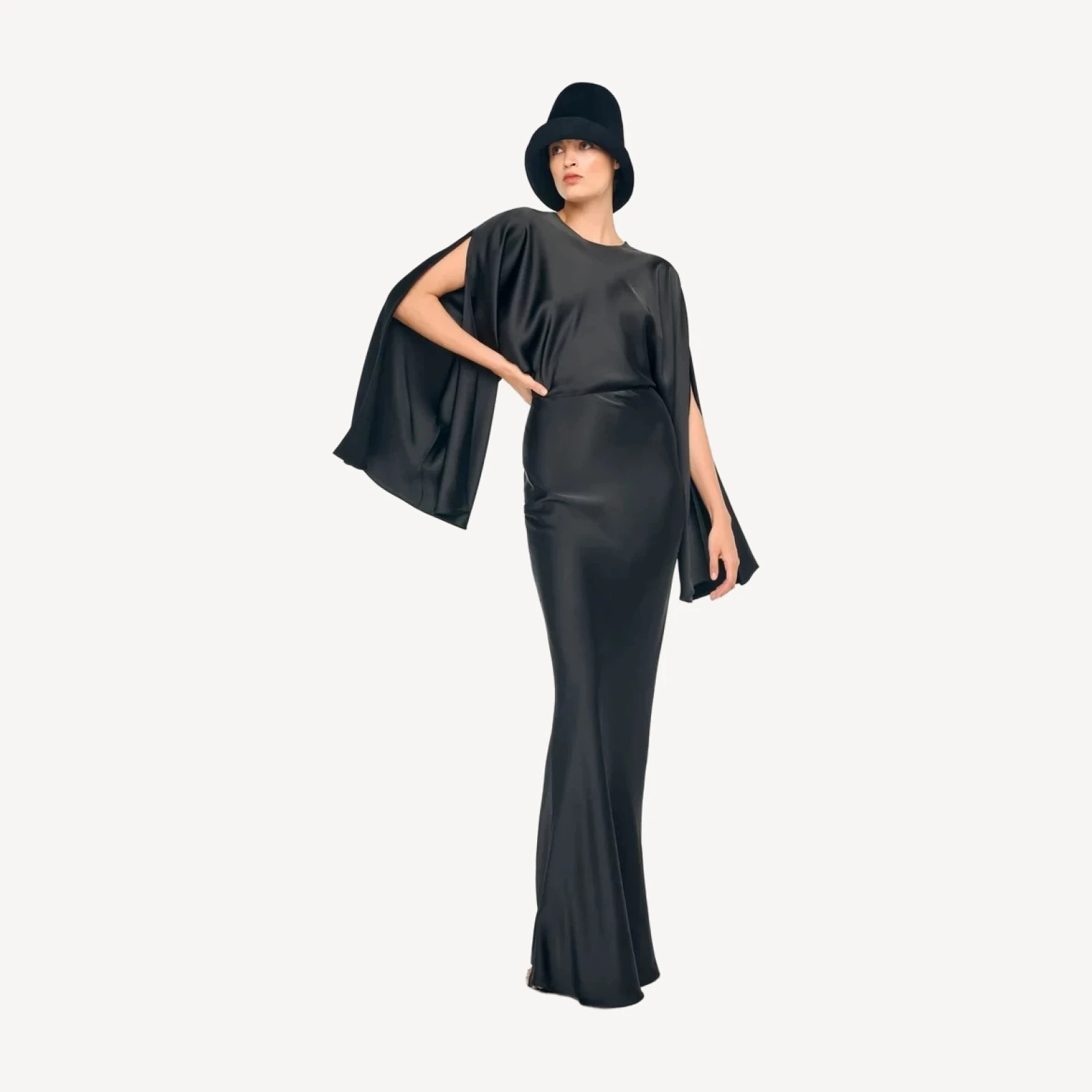 REVERSE OBIE GOWN LONG SLEEVE