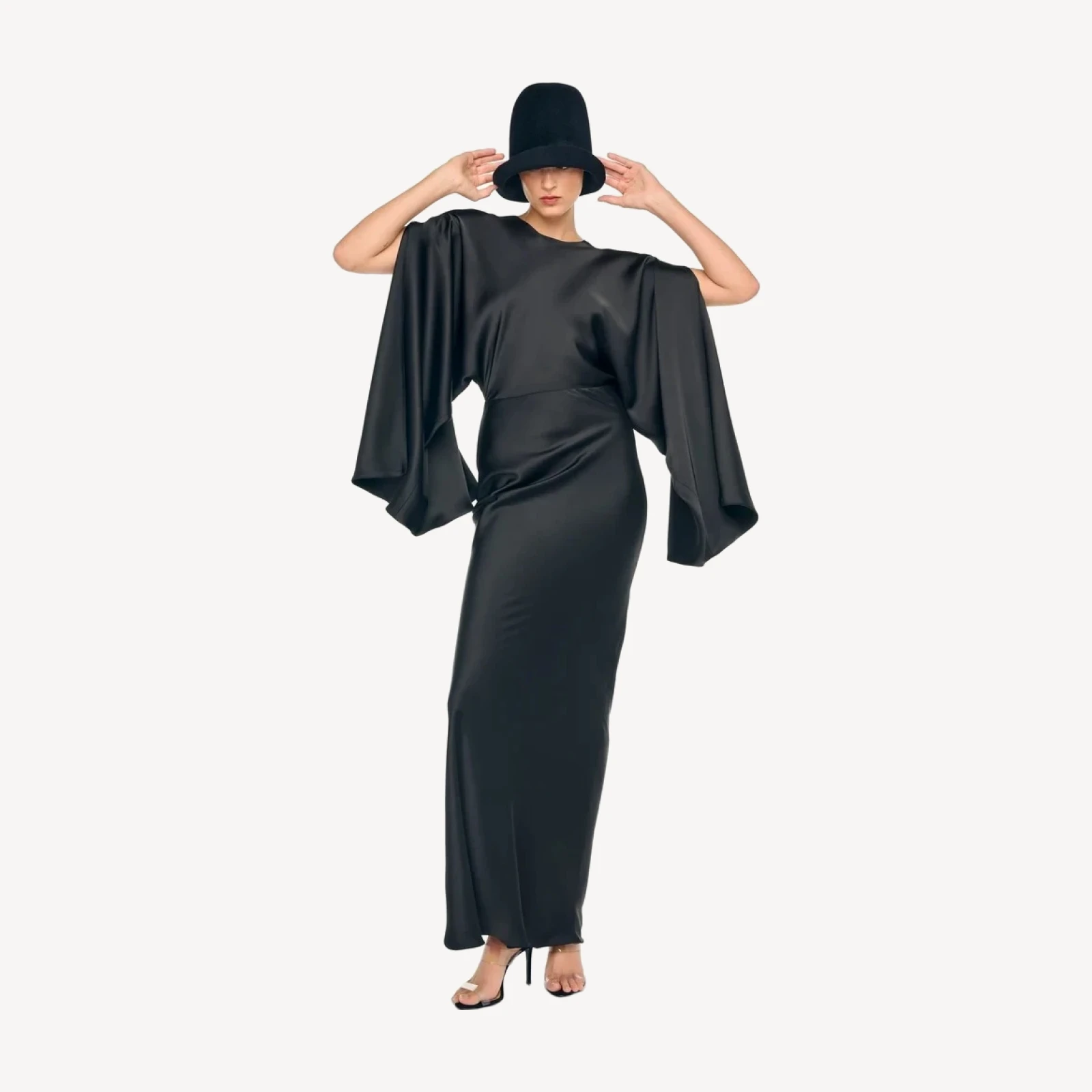 REVERSE OBIE GOWN LONG SLEEVE