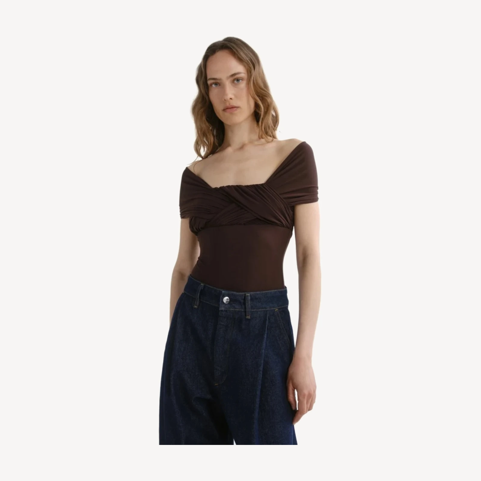 Stam Bodysuit in Chocolate