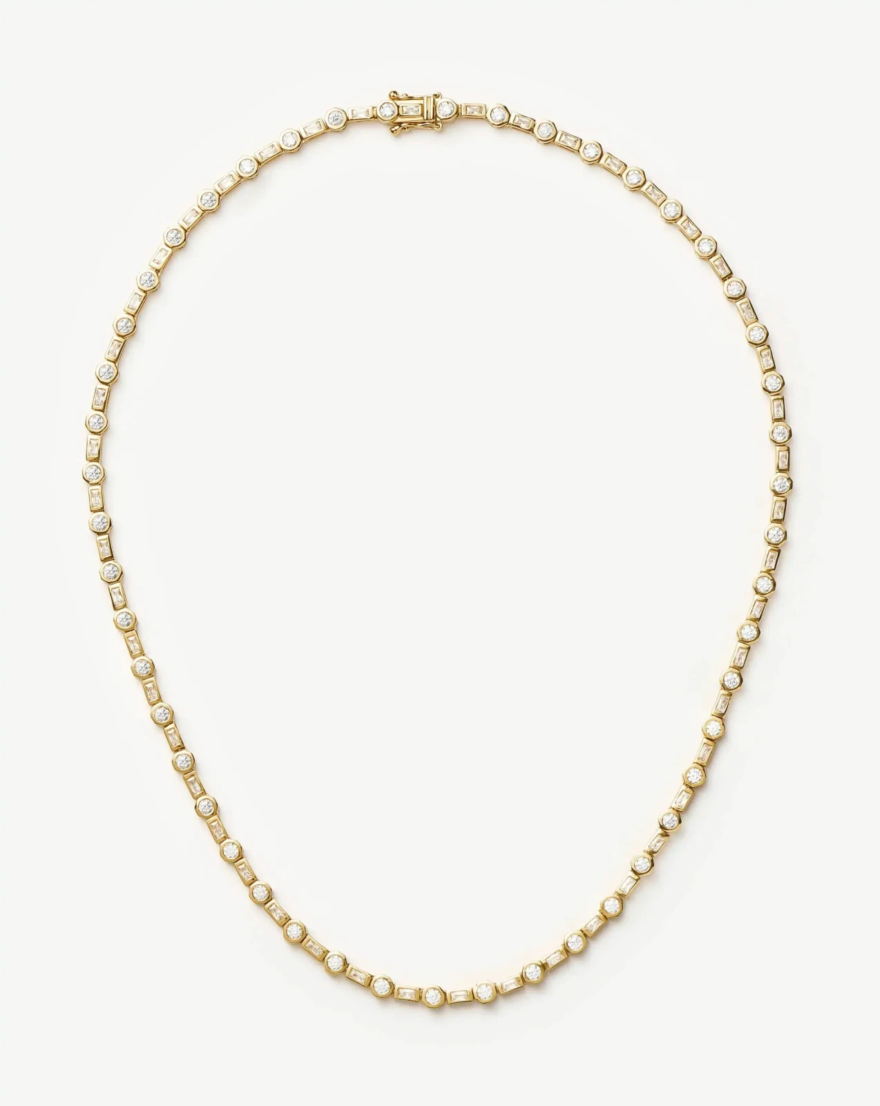Lucy Williams Tennis Necklace | 18ct Gold Plated