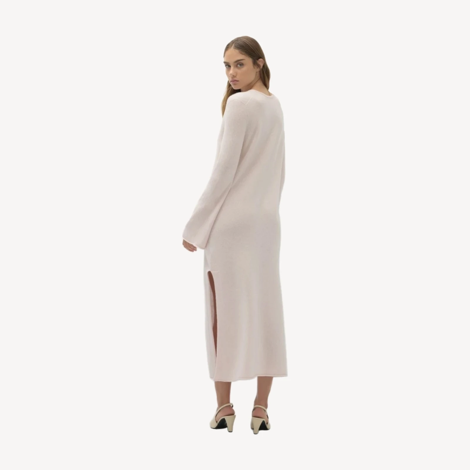 Kaftano KATERINA CASHMERE - ROSA CONCHIGLIA