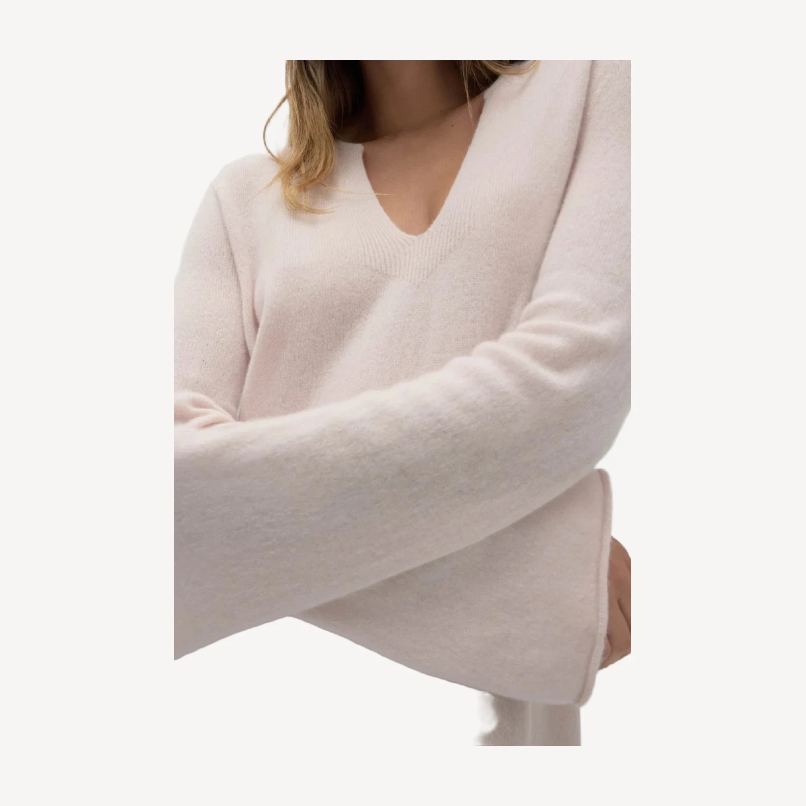 Kaftano KATERINA CASHMERE - ROSA CONCHIGLIA