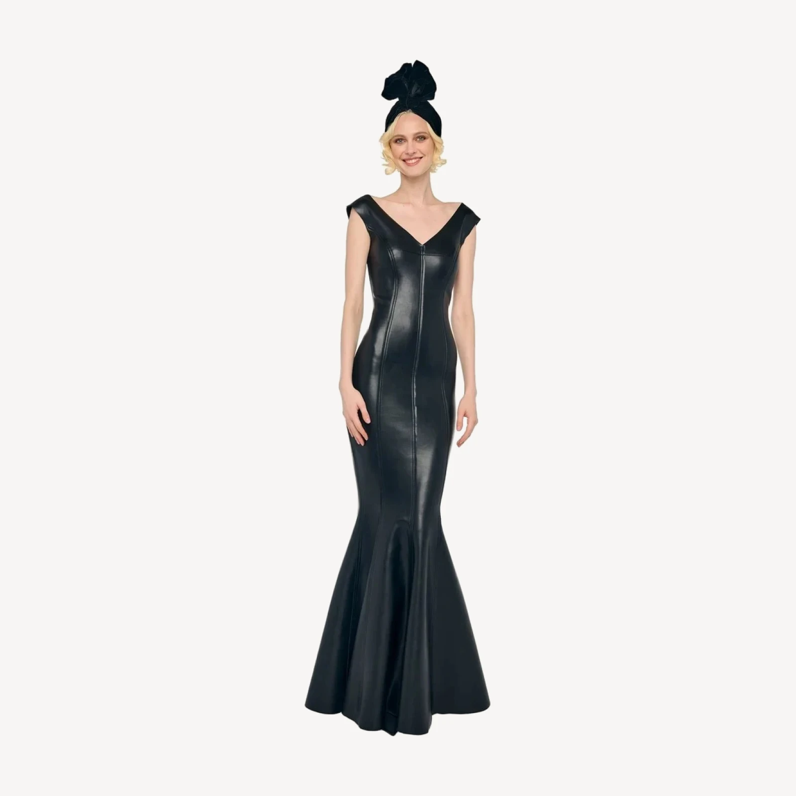 DOUBLE DROP SHOULDER GRACE FISHTAIL GOWN