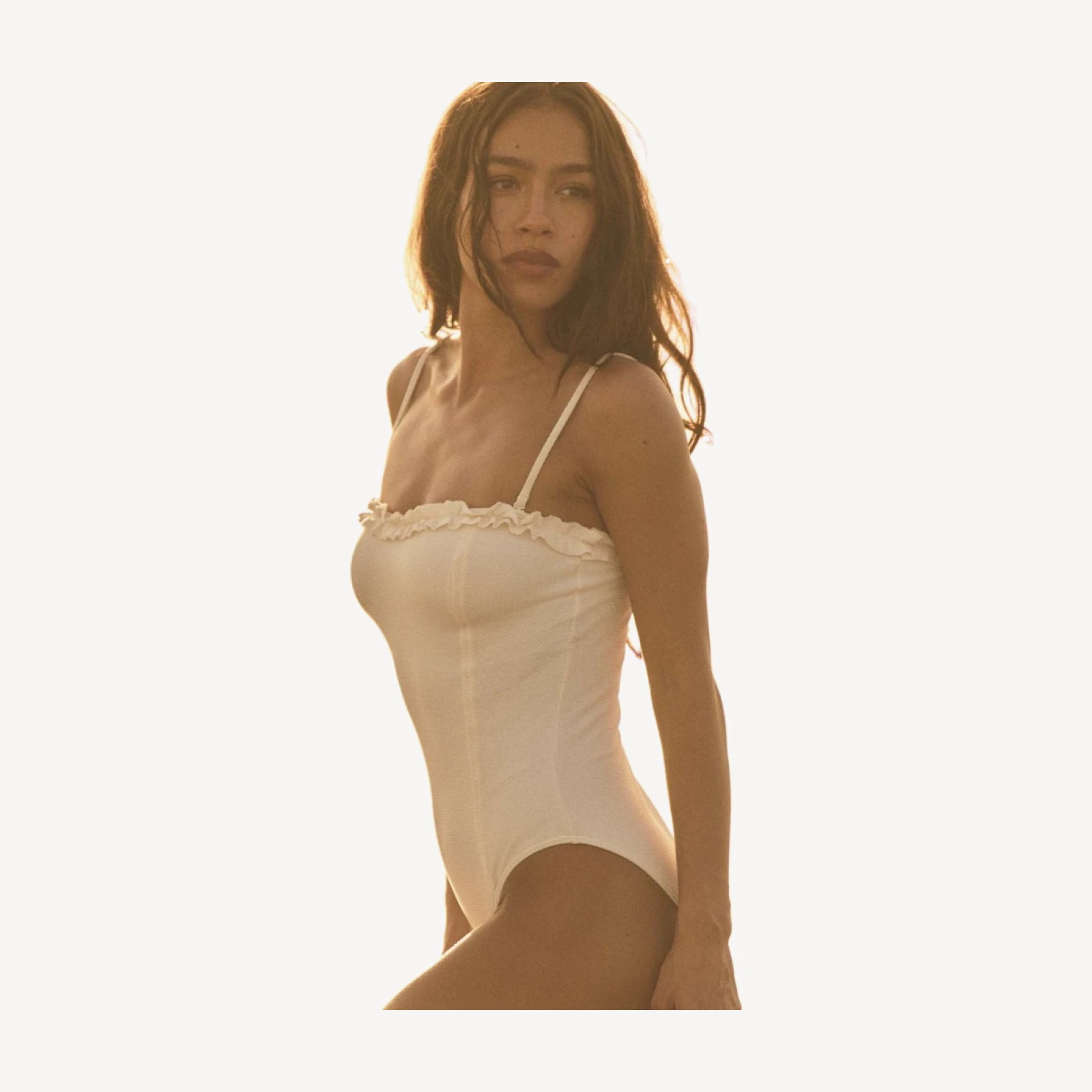 POPPY MAILLOT -- POWDER