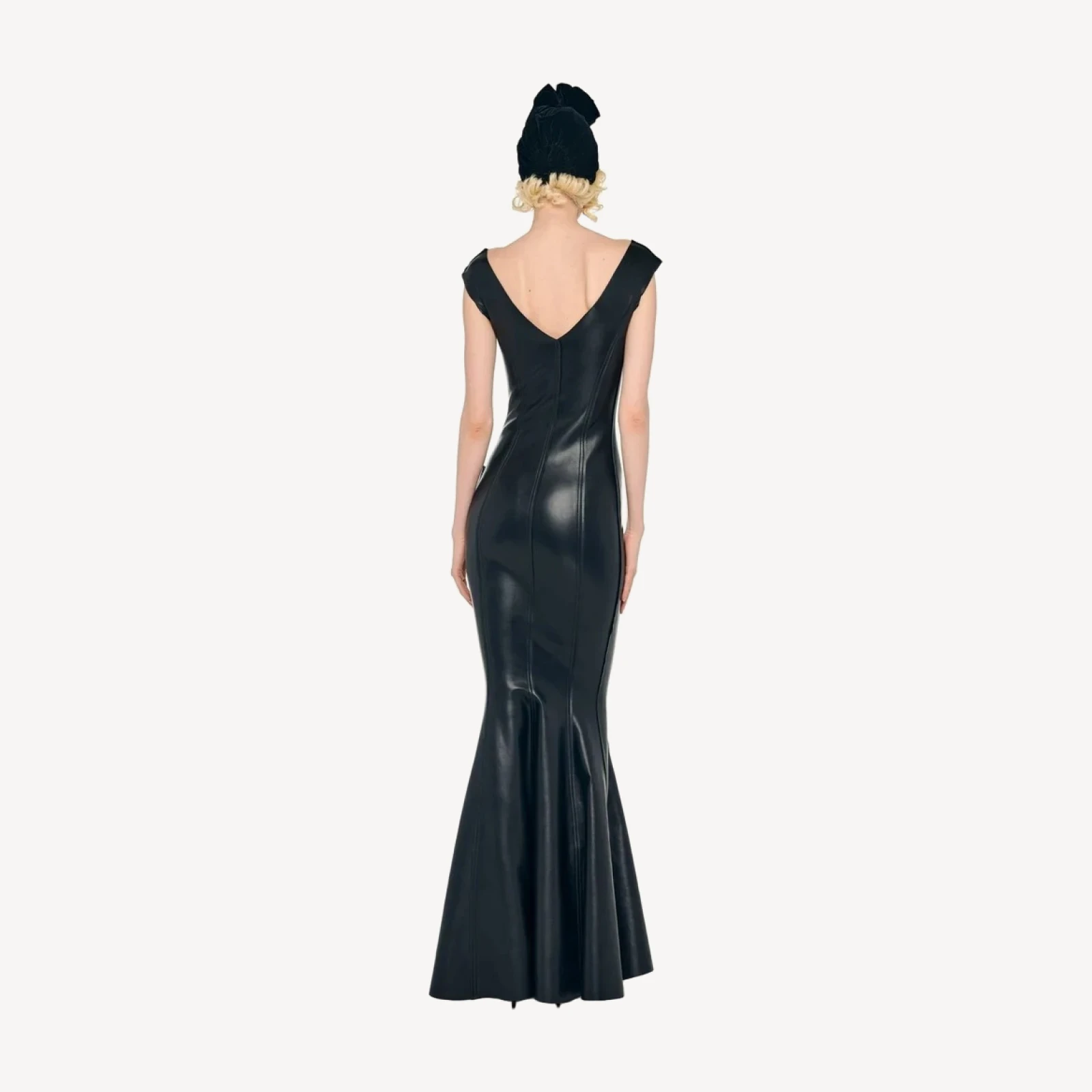 DOUBLE DROP SHOULDER GRACE FISHTAIL GOWN