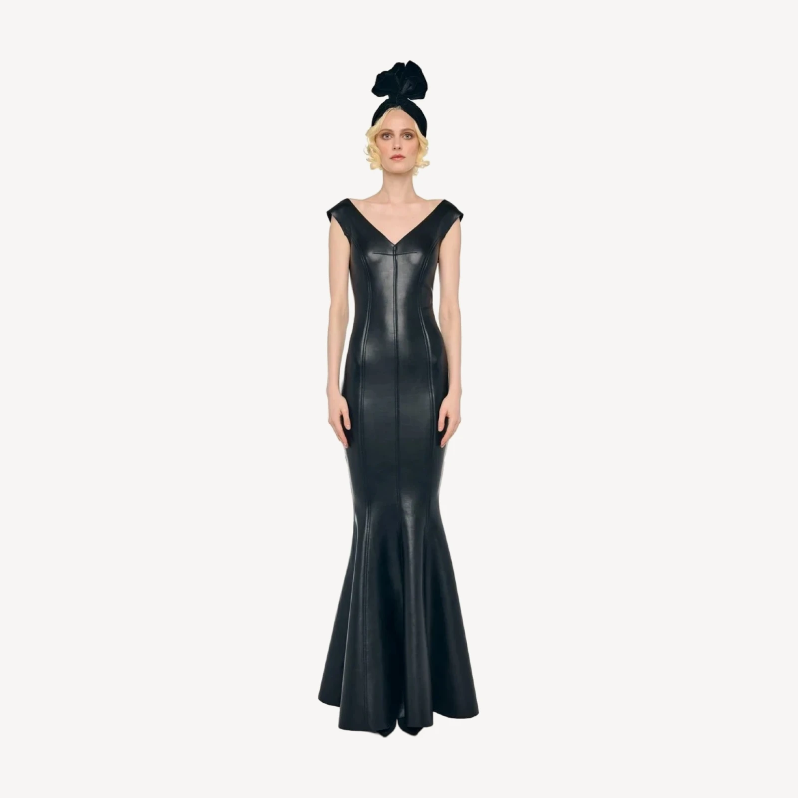 DOUBLE DROP SHOULDER GRACE FISHTAIL GOWN