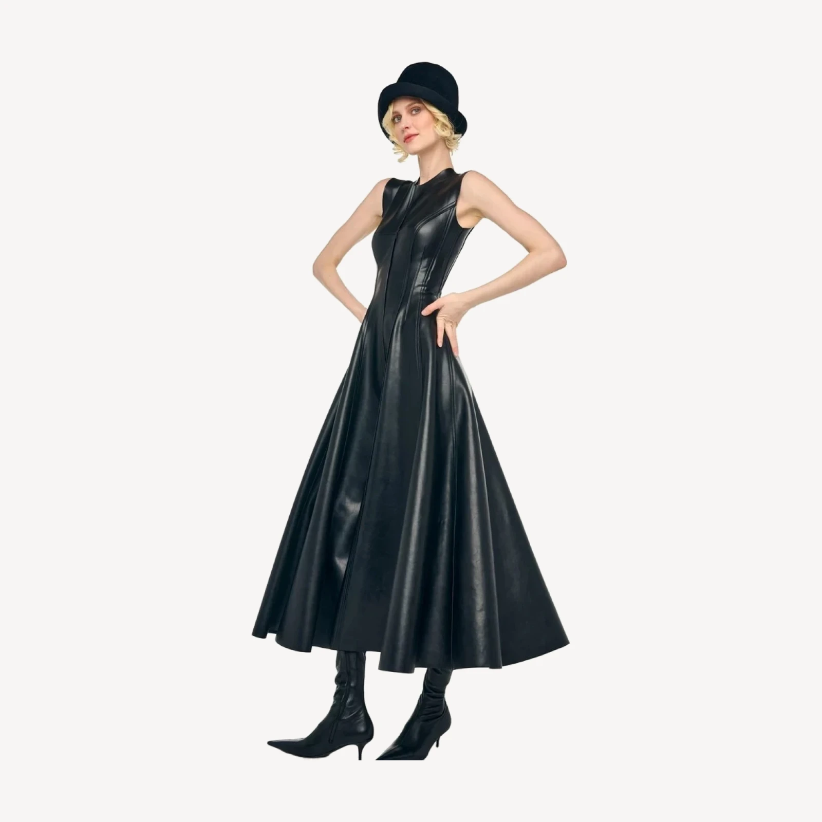 SLEEVELESS LONG GRACE DRESS