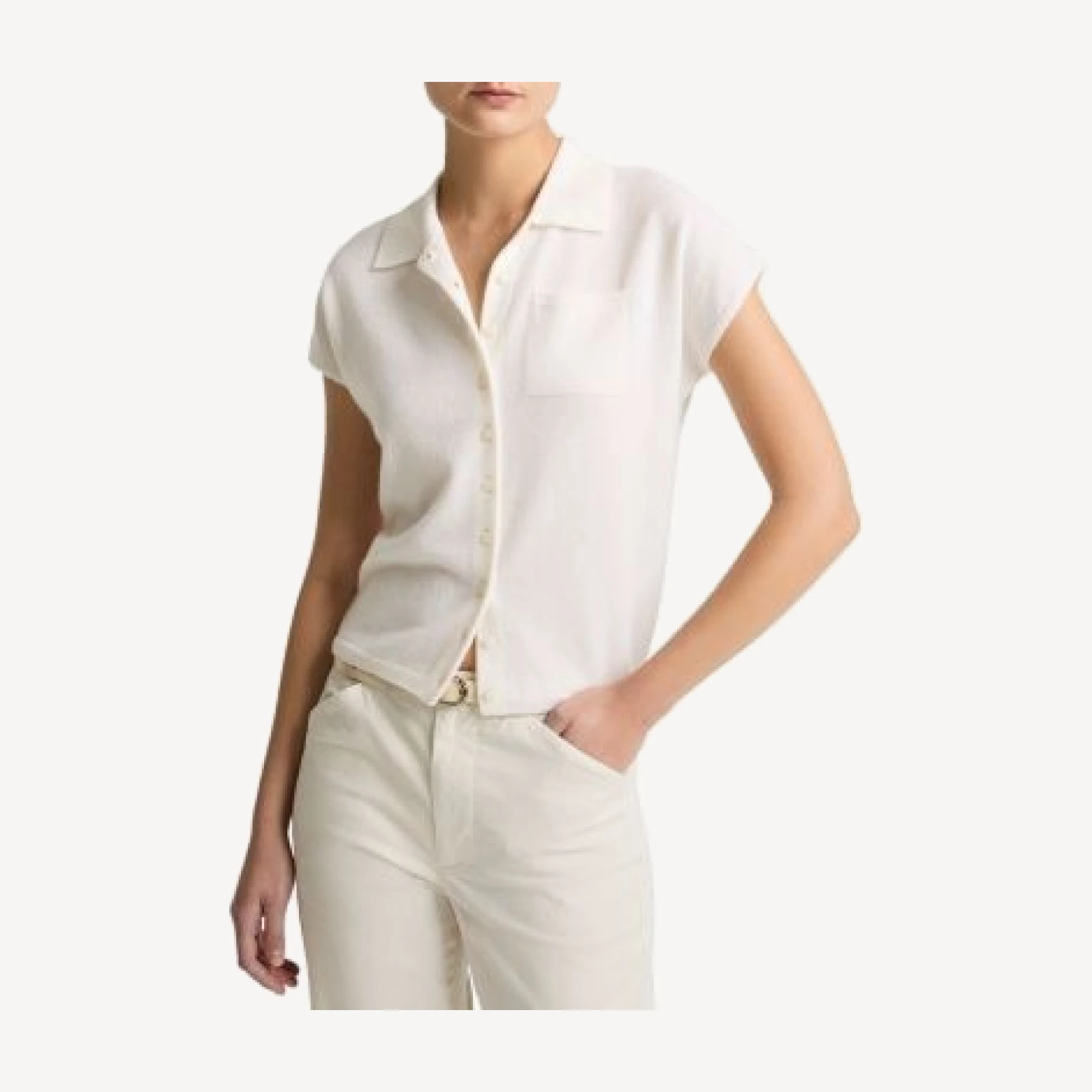 Vince Cashmere & Silk Polo Sweater