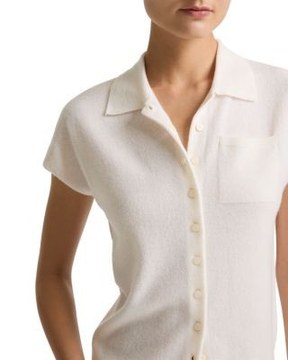 Vince Cashmere & Silk Polo Sweater, photo 3