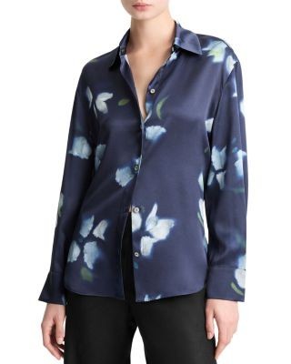 Vince Silk Floral Shirt