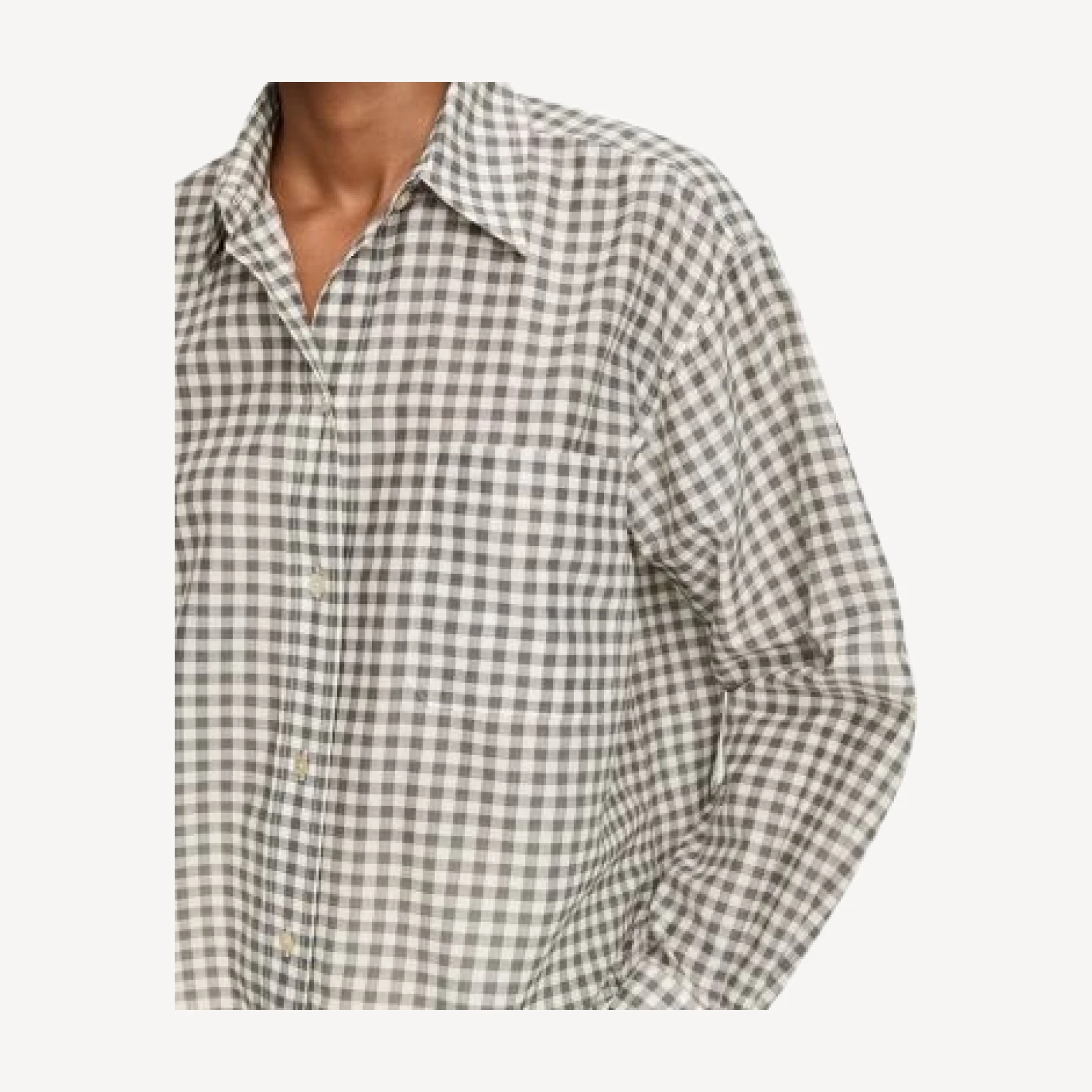 Vince Cropped Long Sleeve Shirt